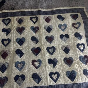 Patchwork Heart Quilt Blanket